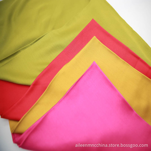 Fashion rayon satin fabric bright-colored for pajamas